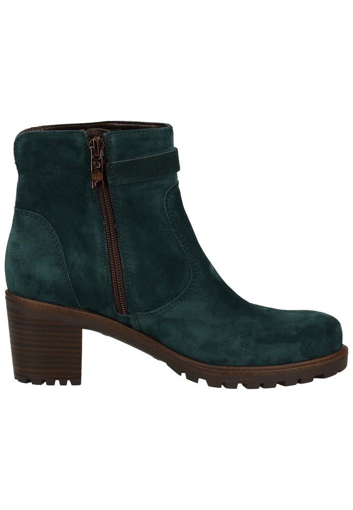 ara Stiefelette Veloursleder Grün Warmfutter