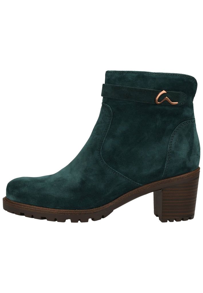 ara Stiefelette Veloursleder Grün Warmfutter