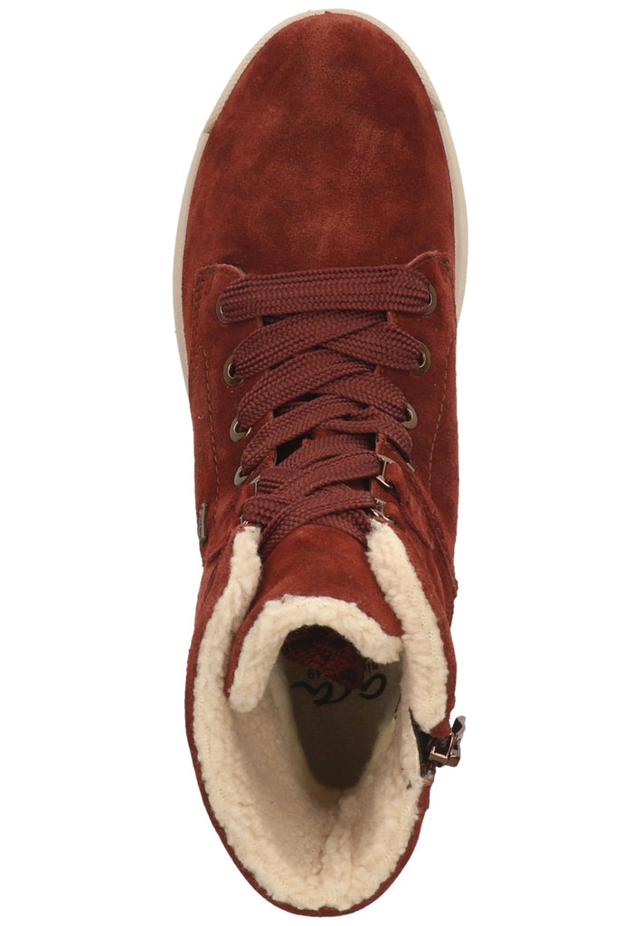 ara Stiefelette Veloursleder Marrone Warmfutter