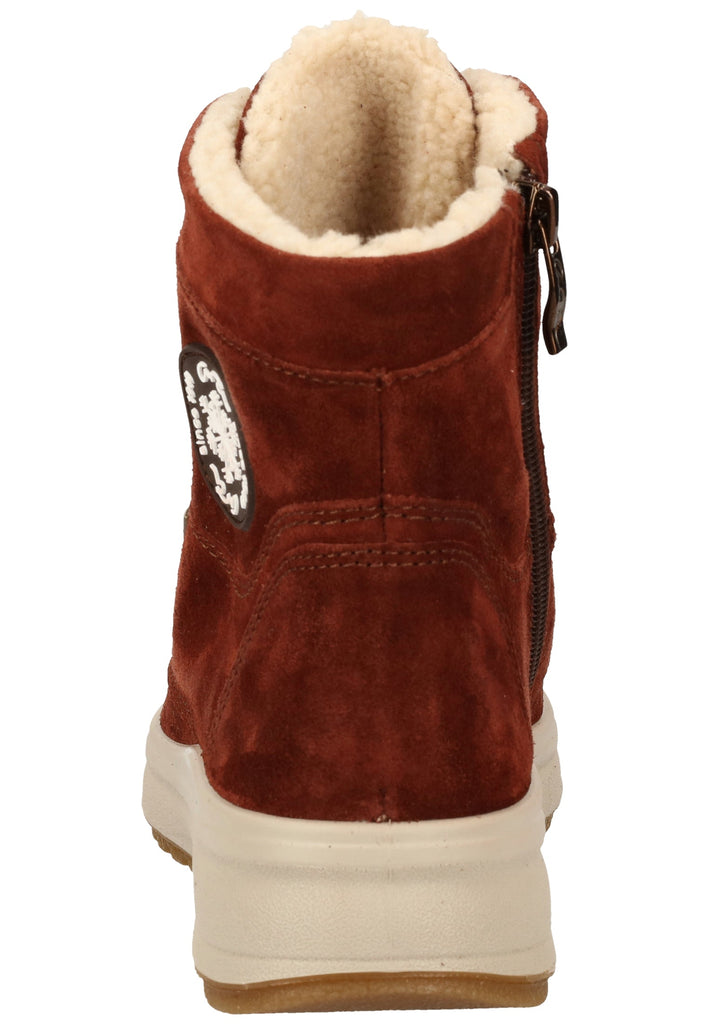 ara Stiefelette Veloursleder Marrone Warmfutter
