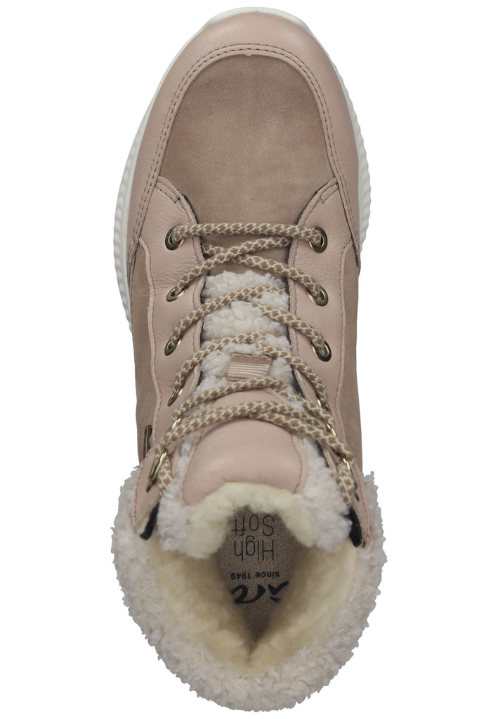 ara Stiefelette Veloursleder Nude Warmfutter