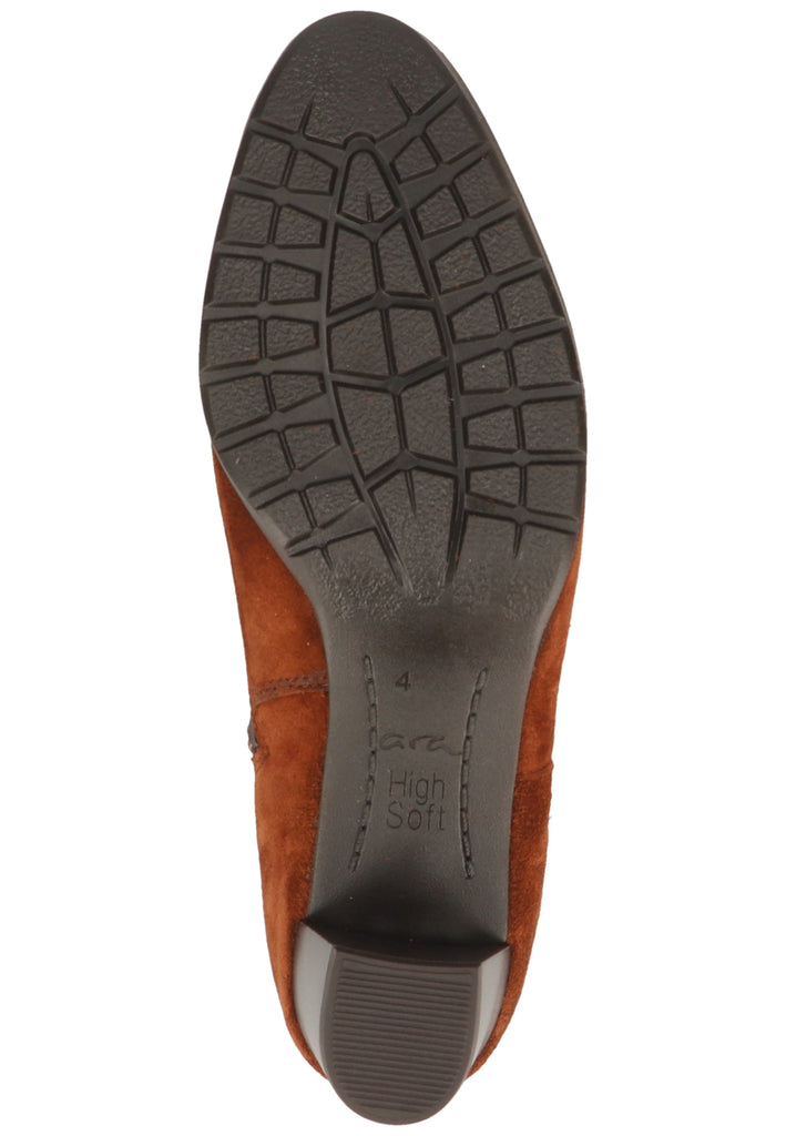 ara Stiefelette Veloursleder Nut