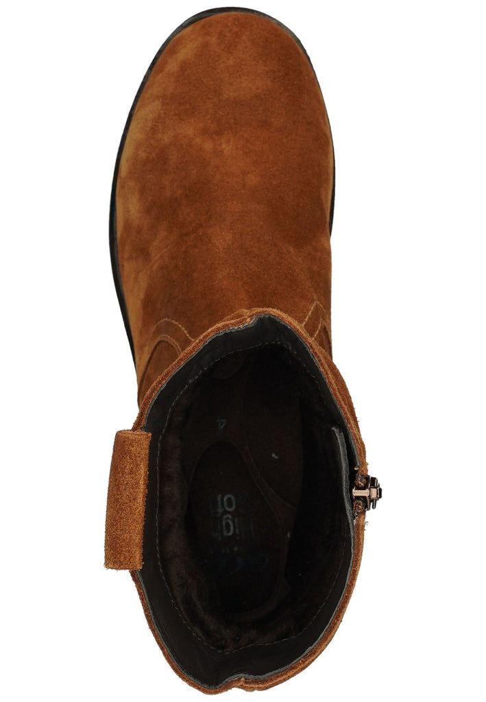 ara Stiefelette Veloursleder Nut Warmfutter