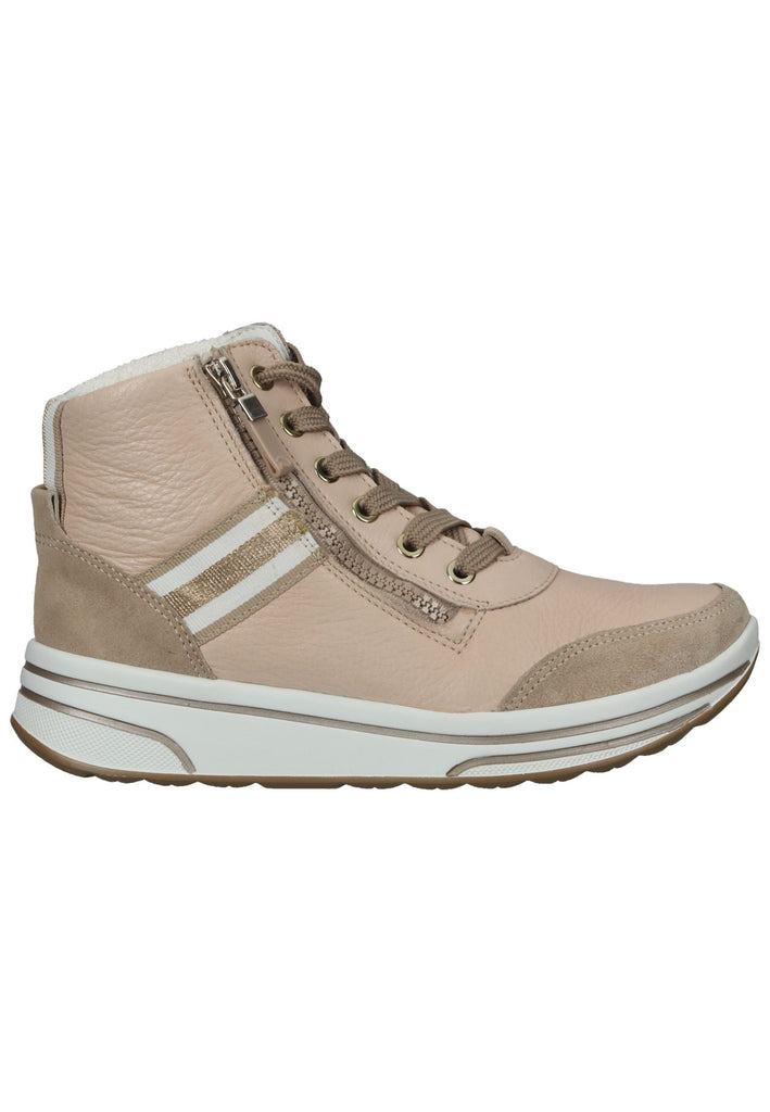 ara Stiefelette Veloursleder Sand