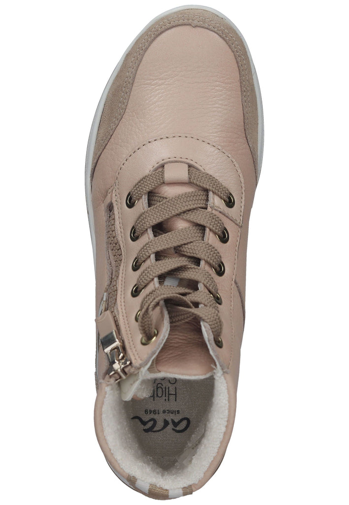 ara Stiefelette Veloursleder Sand