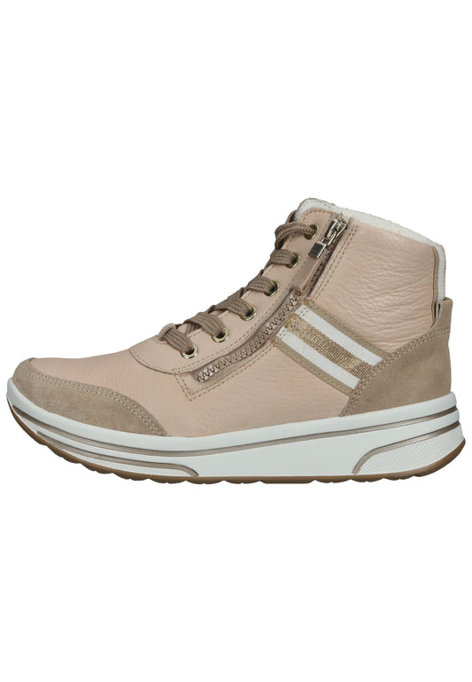 ara Stiefelette Veloursleder Sand