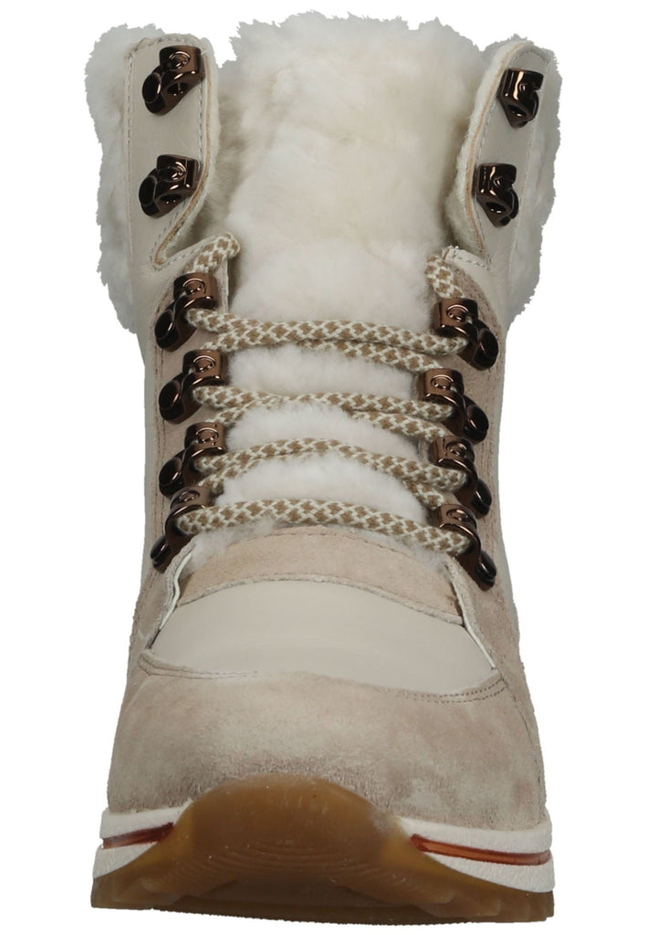 ara Stiefelette Veloursleder Sand Warmfutter