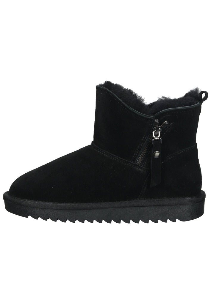 ara Stiefelette Veloursleder Schwarz Warmfutter