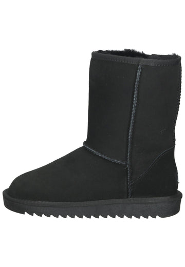ara Stiefelette Veloursleder Schwarz Warmfutter