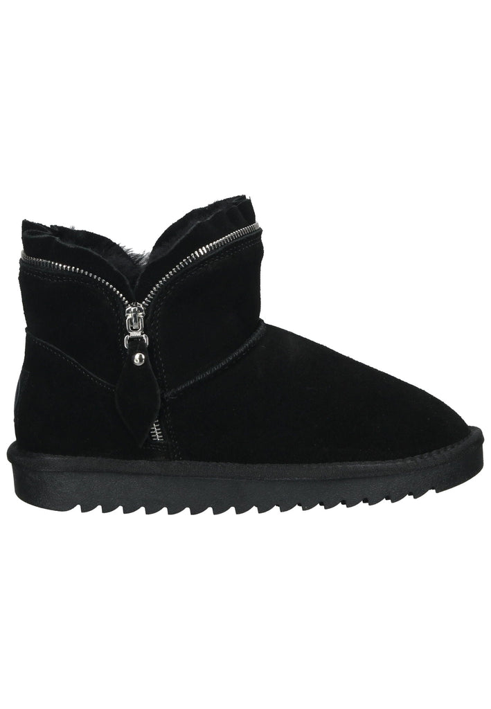 ara Stiefelette Veloursleder Schwarz Warmfutter