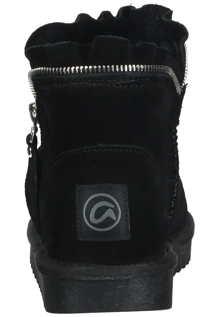 ara Stiefelette Veloursleder Schwarz Warmfutter