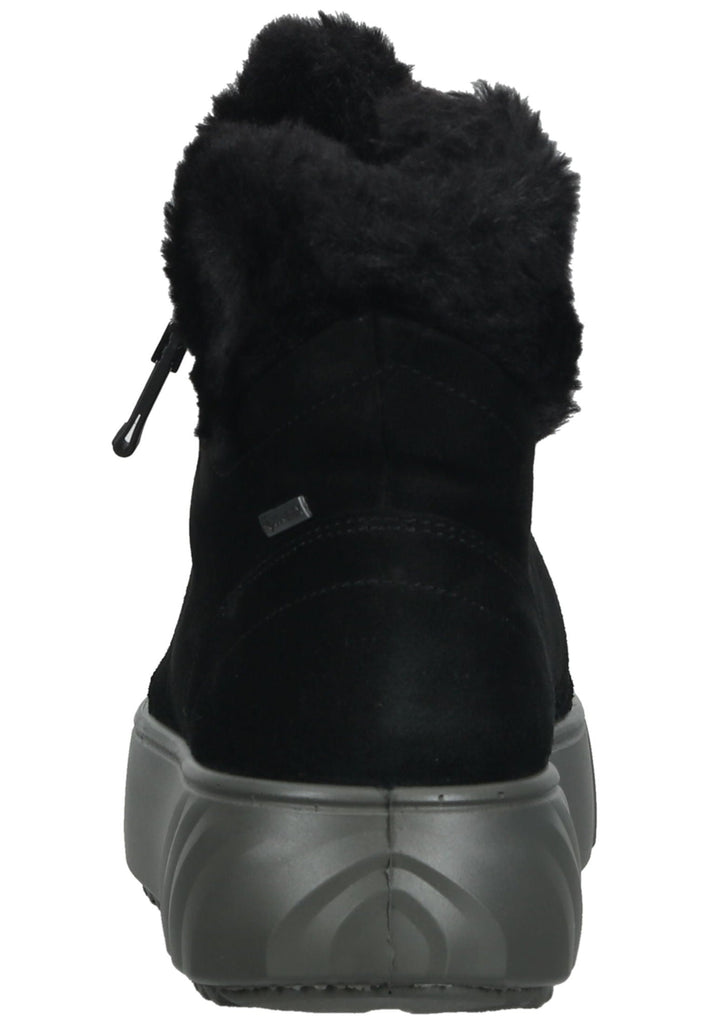 ara Stiefelette Veloursleder Schwarz Warmfutter