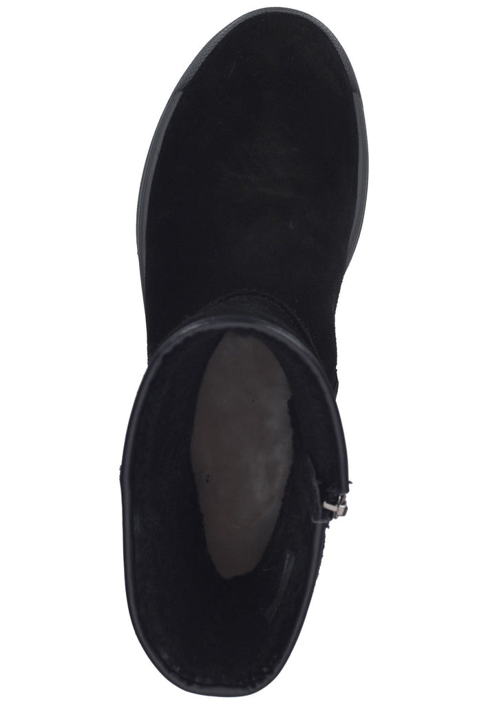 ara Stiefelette Veloursleder Schwarz Warmfutter