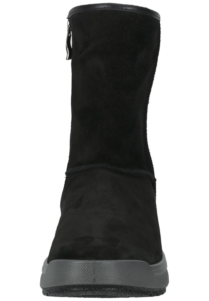 ara Stiefelette Veloursleder Schwarz Warmfutter