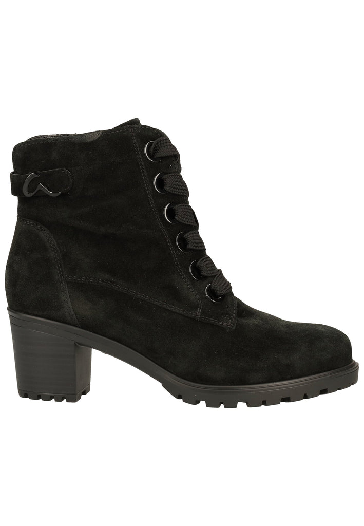ara Stiefelette Veloursleder Schwarz Warmfutter