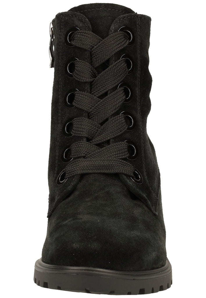 ara Stiefelette Veloursleder Schwarz Warmfutter