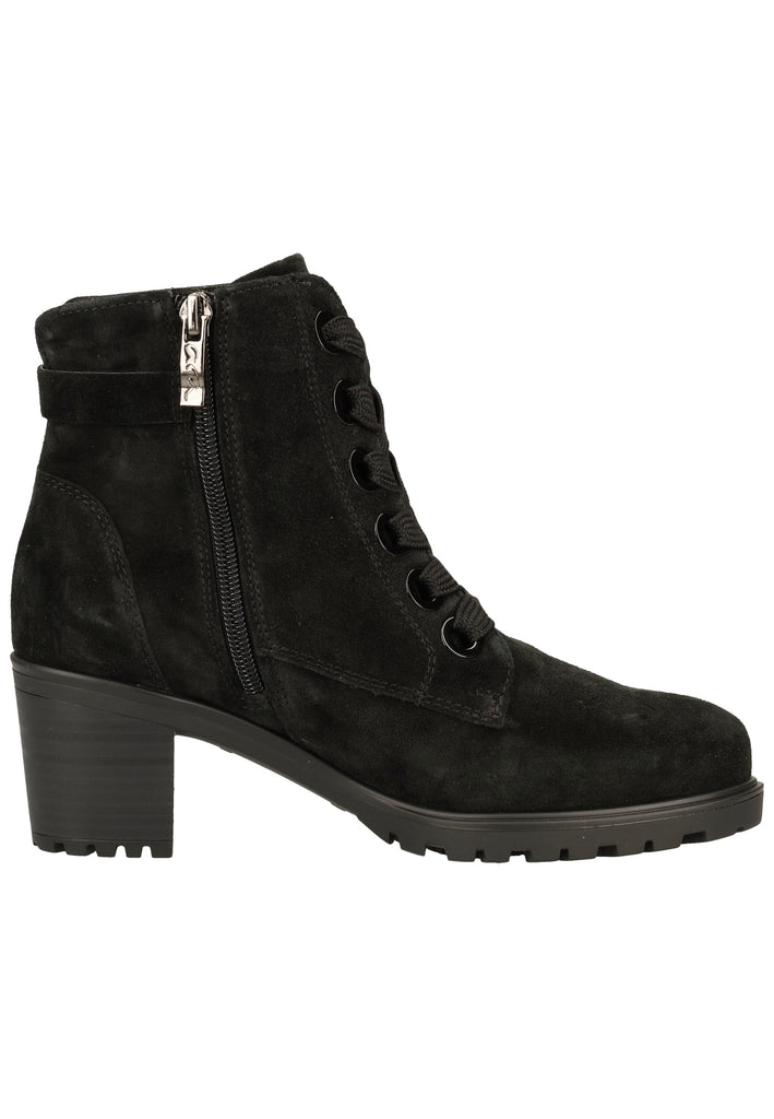 ara Stiefelette Veloursleder Schwarz Warmfutter