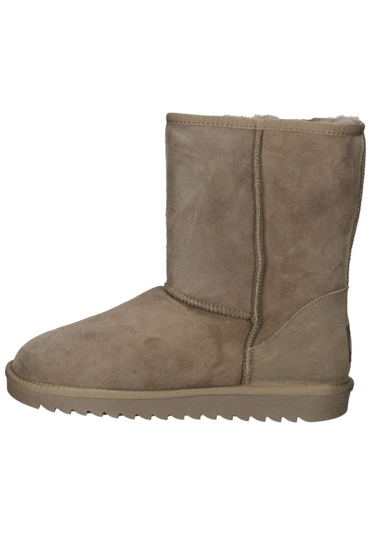 ara Stiefelette Veloursleder Taupe Warmfutter