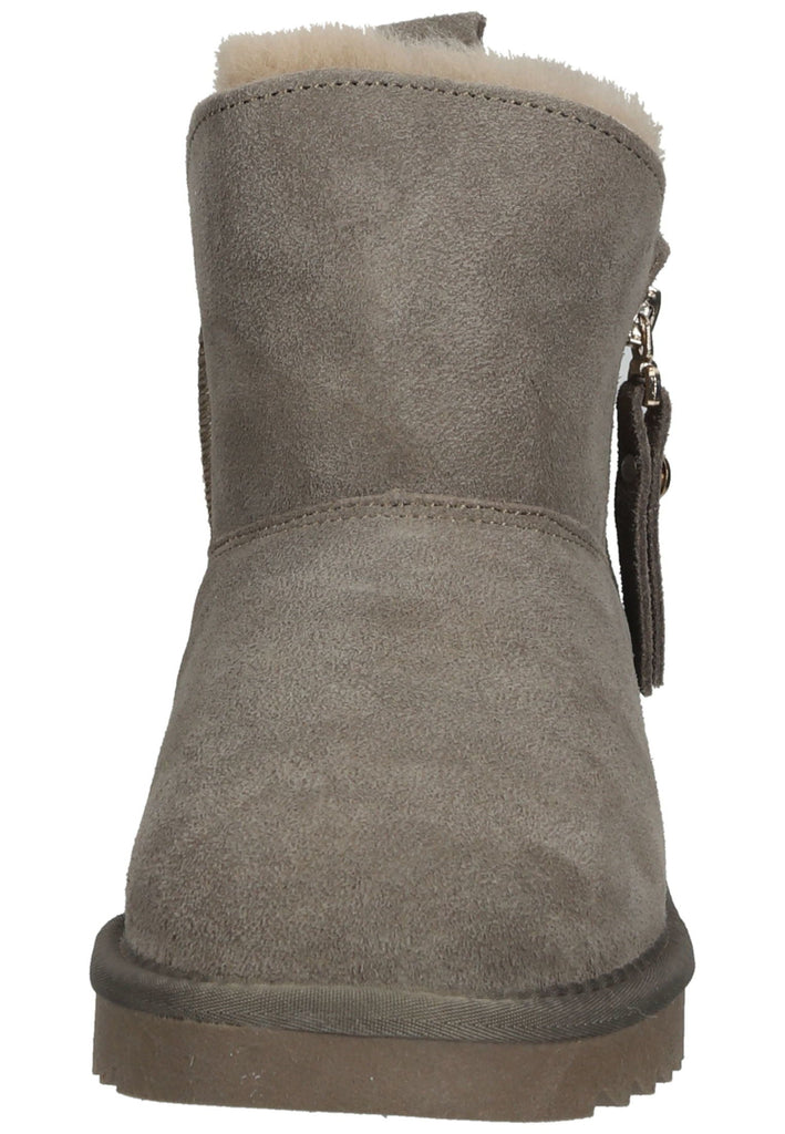 ara Stiefelette Veloursleder Taupe Warmfutter