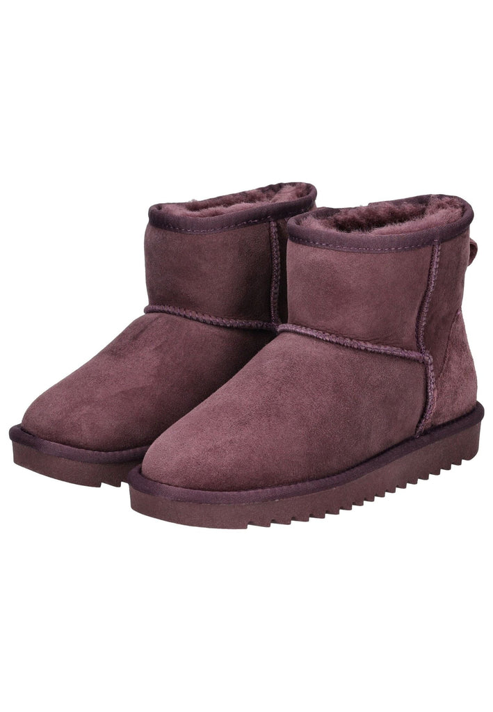 ara Stiefelette Veloursleder/Textil Burgundy Warmfutter