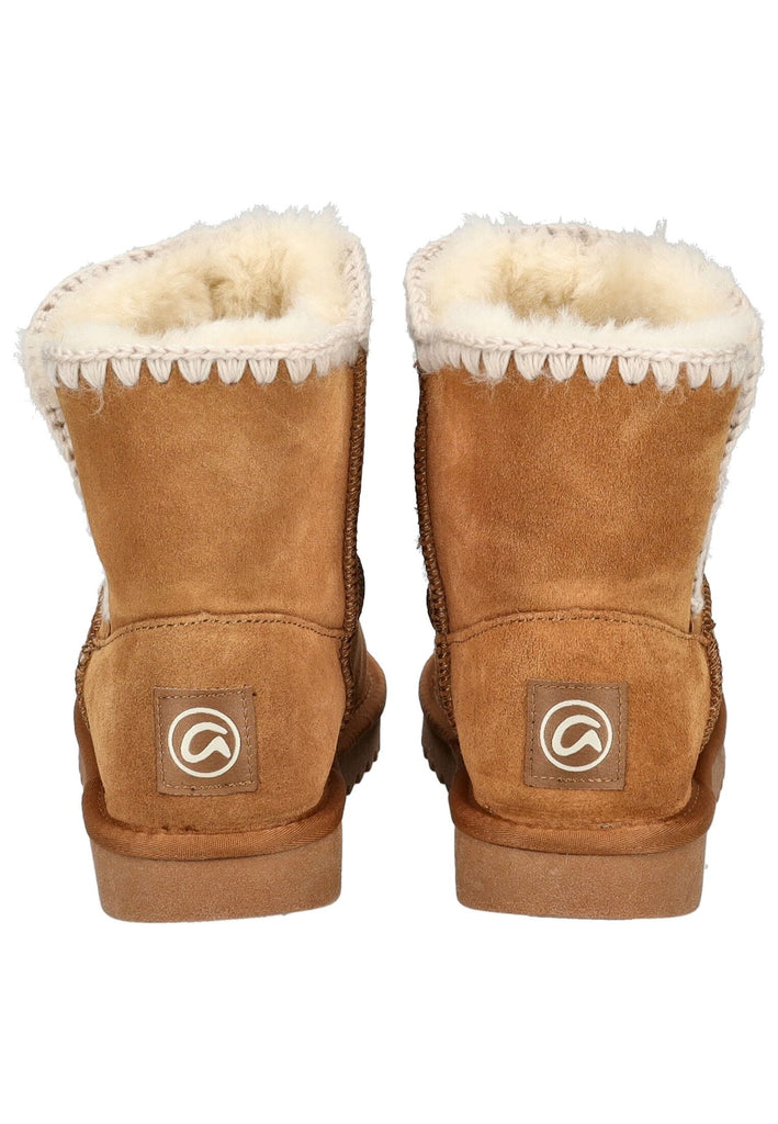 ara Stiefelette Veloursleder/Textil Camel Warmfutter