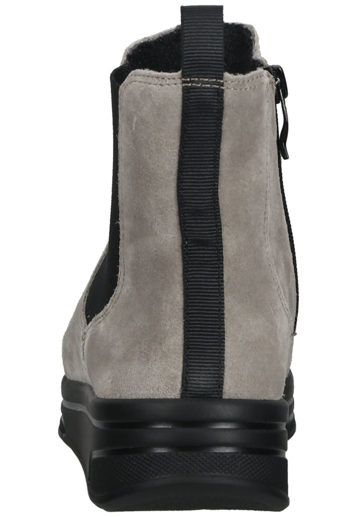 ara Stiefelette Veloursleder/Textil Dunkelbeige