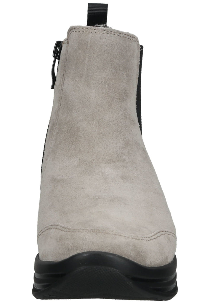 ara Stiefelette Veloursleder/Textil Dunkelbeige