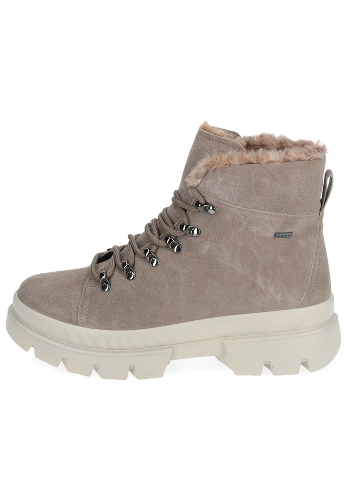 ara Stiefelette Veloursleder/Textil Grau Warmfutter