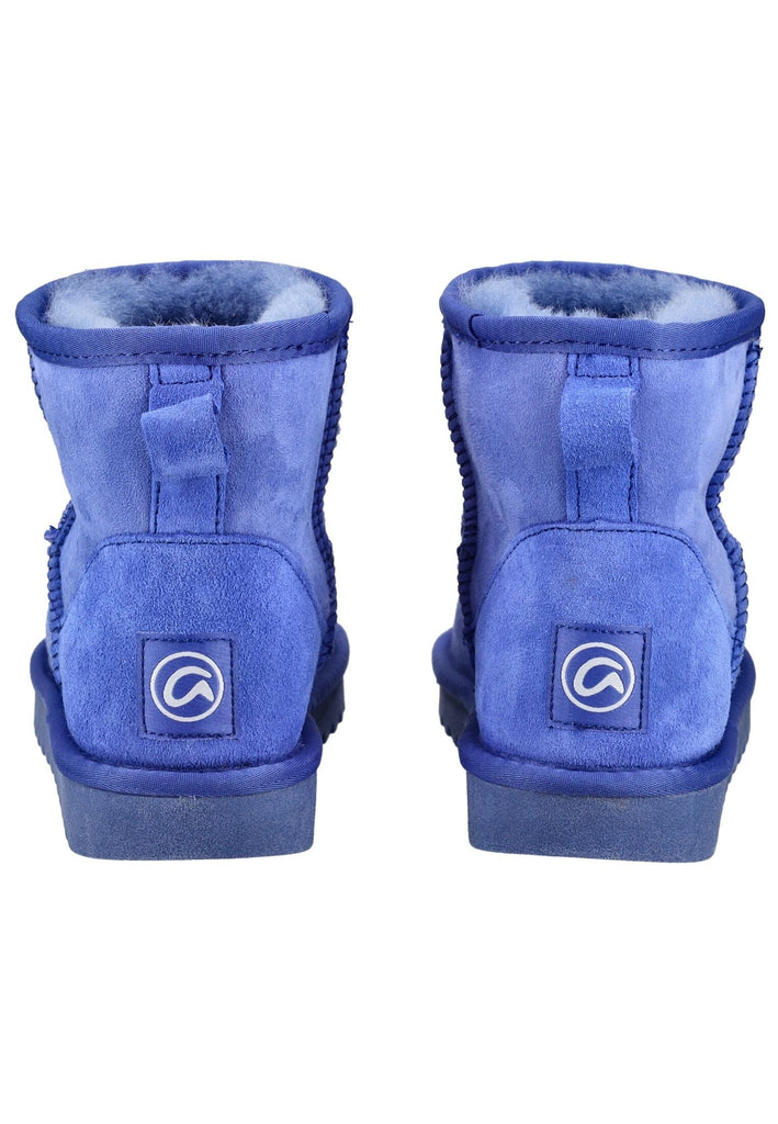 ara Stiefelette Veloursleder/Textil Mittelblau Warmfutter