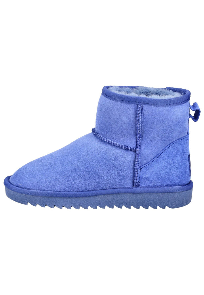 ara Stiefelette Veloursleder/Textil Mittelblau Warmfutter