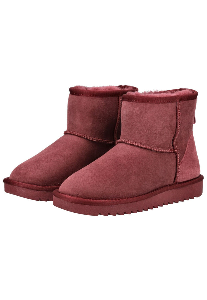 ara Stiefelette Veloursleder/Textil Weinrot Warmfutter