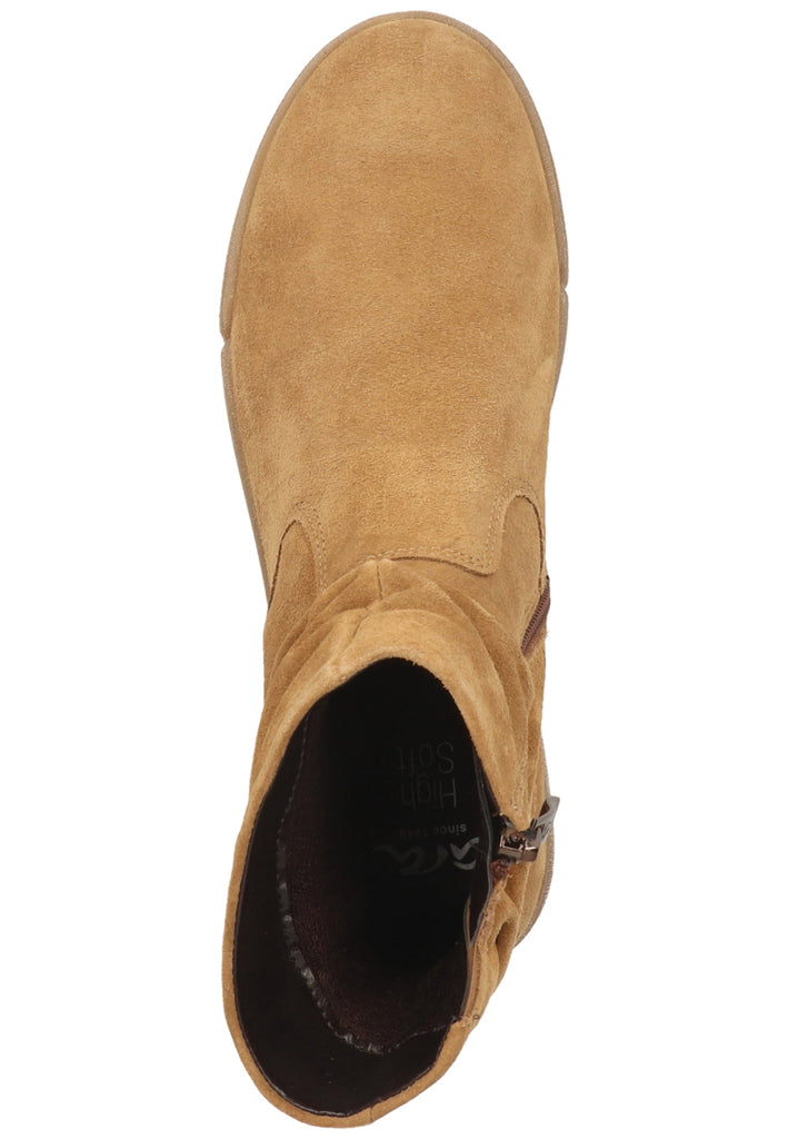 ara Stiefelette Veloursleder Toffee
