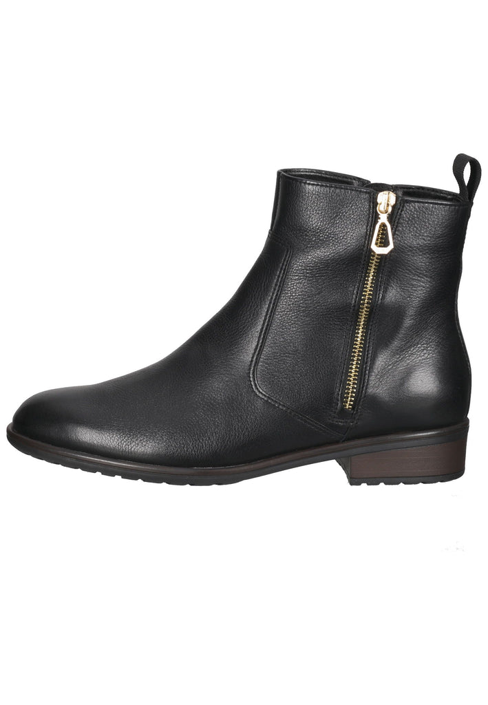 Stiefeletten ara Stiefelette Glattleder Schwarz