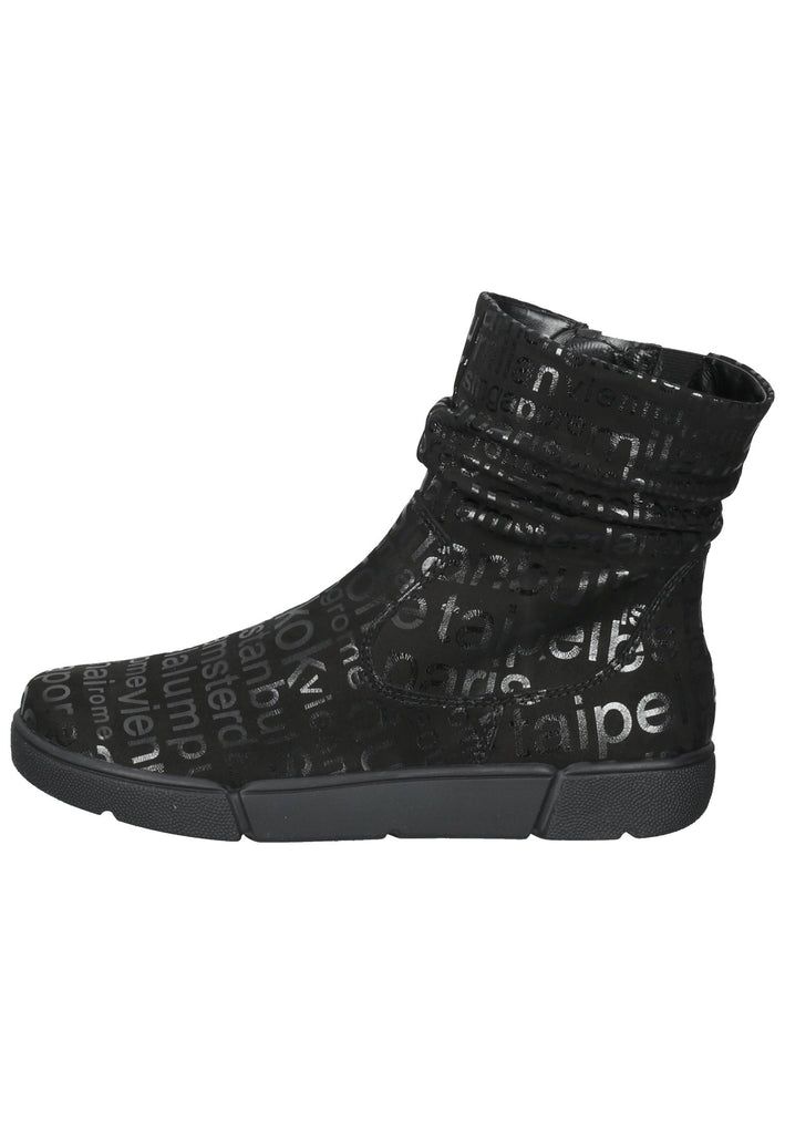 Stiefeletten ara Stiefelette Glattleder Schwarz