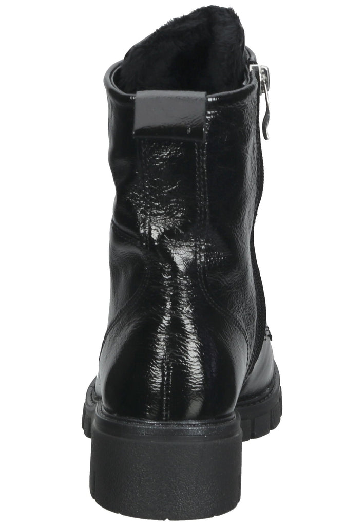 Stiefeletten ara Stiefelette Leder Schwarz Lack Warmfutter