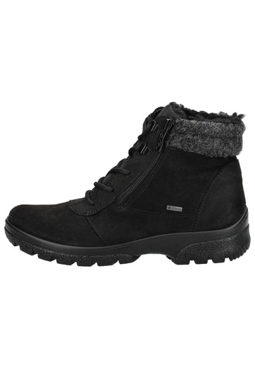 Stiefeletten ara Stiefelette Leder/Textil Schwarz Warmfutter