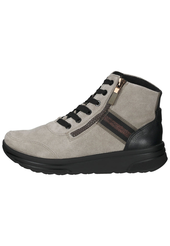 Stiefeletten ara Stiefelette Veloursleder Beige/Schwarz