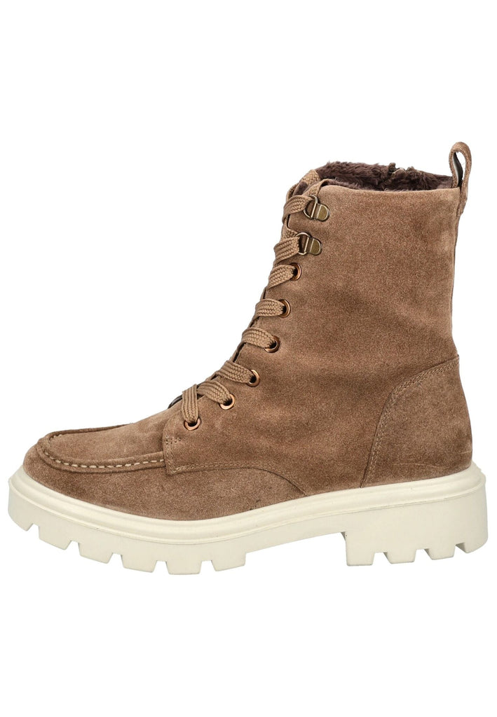 Stiefeletten ara Stiefelette Veloursleder Braun/Beige Warmfutter