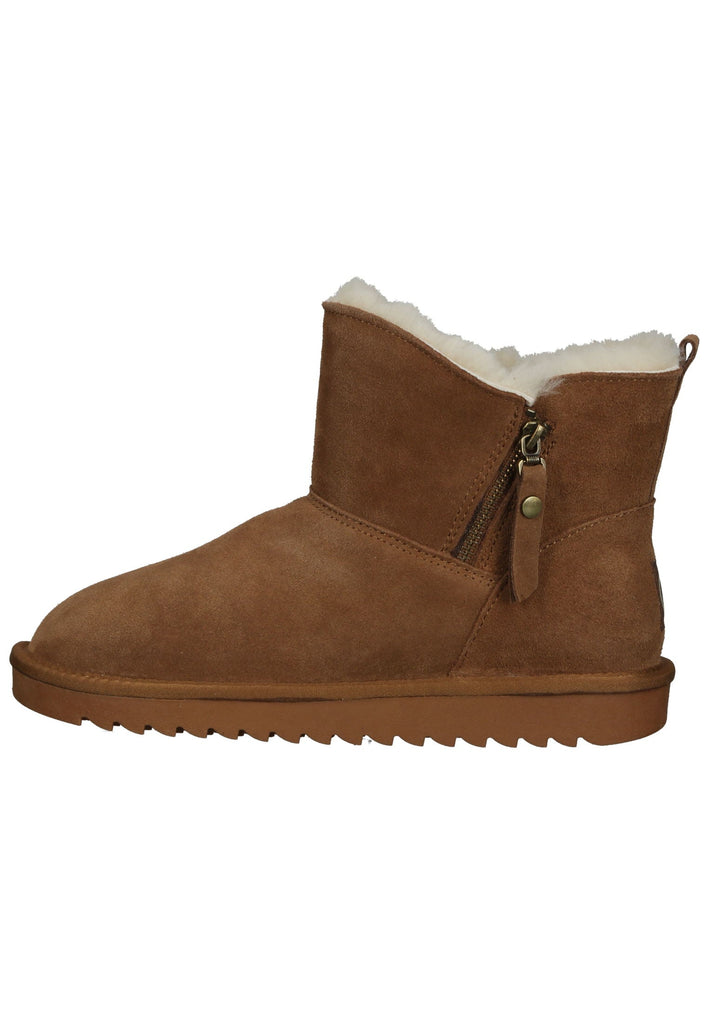 Stiefeletten ara Stiefelette Veloursleder Cognac Warmfutter