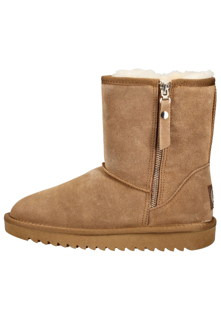 Stiefeletten ara Stiefelette Veloursleder/Textil Hellbraun Warmfutter