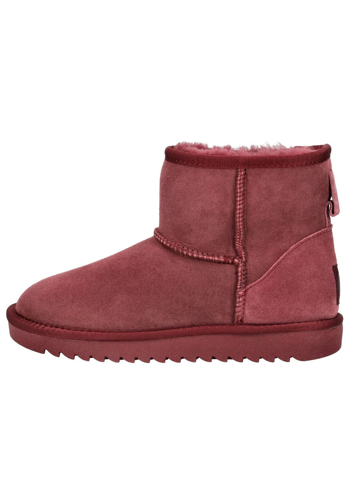Stiefeletten ara Stiefelette Veloursleder/Textil Weinrot Warmfutter