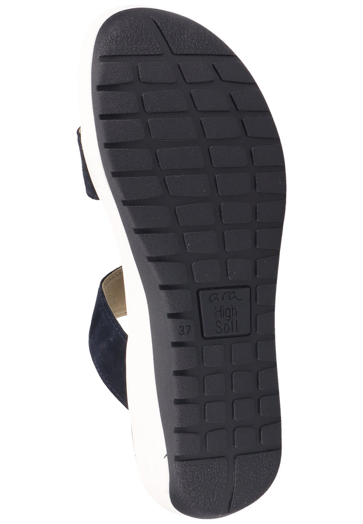 ara Zehensteg Veloursleder Blau