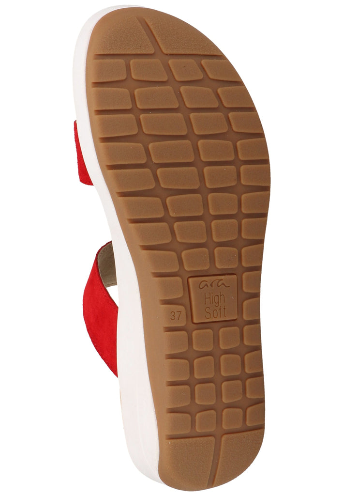 ara Zehensteg Veloursleder Rot