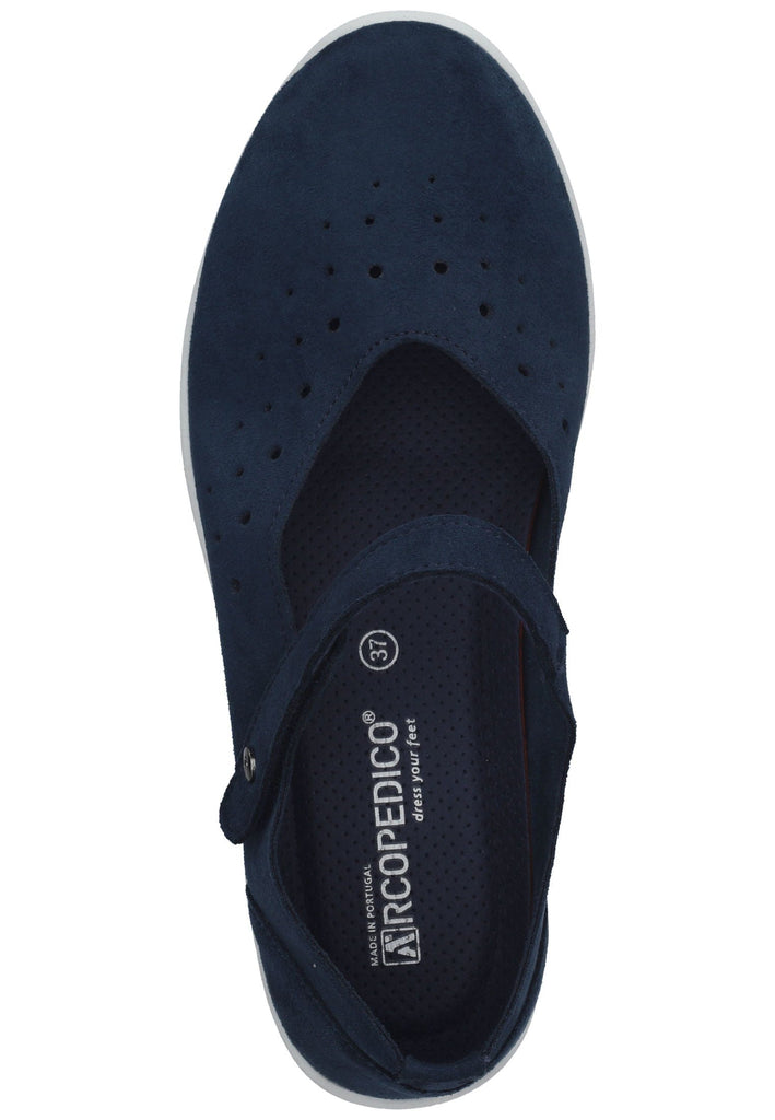 ARCOPEDICO Ballerinas Lederimitat Blau
