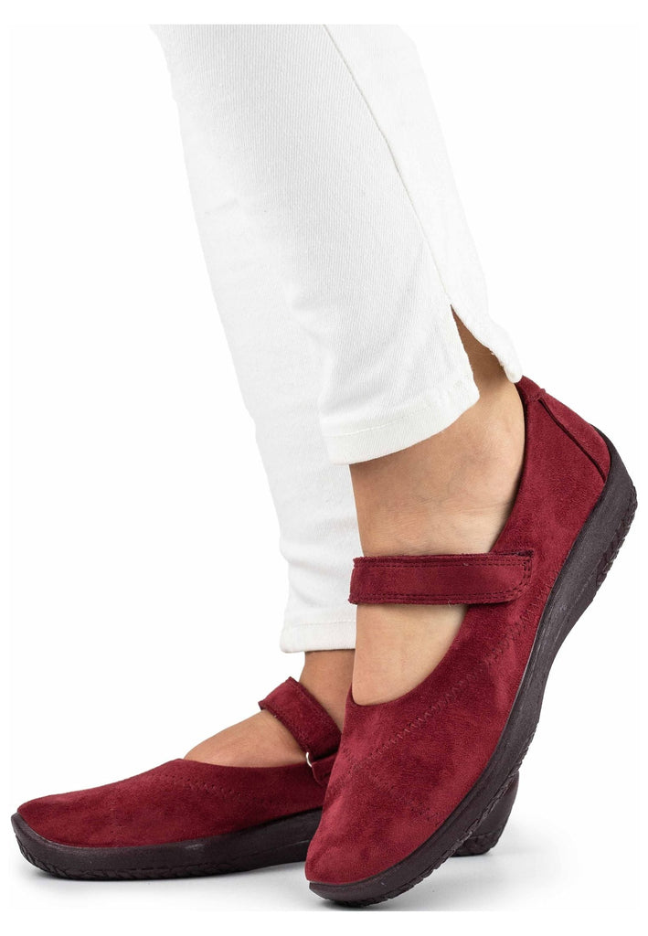 ARCOPEDICO Ballerinas Lederimitat Bordeaux