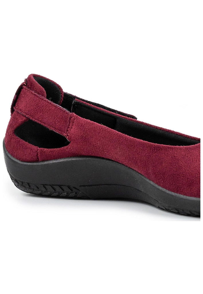 ARCOPEDICO Ballerinas Lederimitat Bordeaux