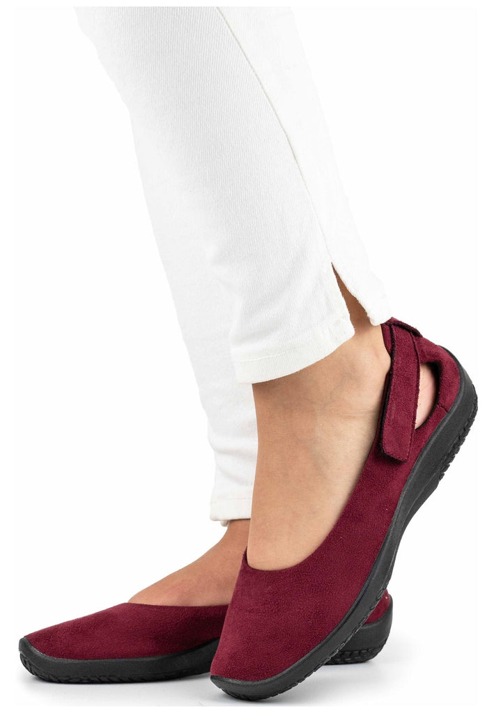 ARCOPEDICO Ballerinas Lederimitat Bordeaux