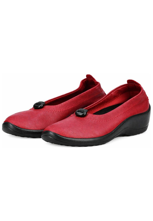 ARCOPEDICO Ballerinas Lederimitat Cherry