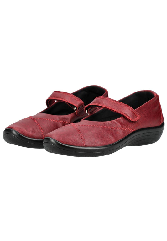 ARCOPEDICO Halbschuhe Lederimitat Cherry