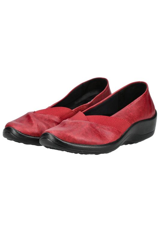 ARCOPEDICO Halbschuhe Lederimitat Cherry